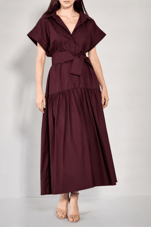 Vestido Oliva Vino